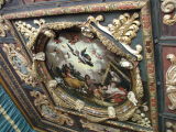 One of the ornate ceilings in Casa Grande, Hearst Castle, San Simeon, California