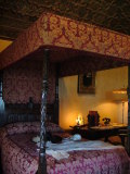 Randolf Hearst's bedroom in Casa Grande, Hearst Castle, San Simeon, California