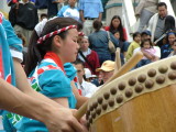 Japanese Taiko drummers, 30th Annual Festival of the Kite, Redondo Beach Pier, California