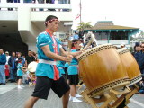 Japanese Taiko drummers, 30th Annual Festival of the Kite, Redondo Beach Pier, California