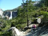 Jo and Margaret resting after their walk to Clark Point, Yosemite National Park, California