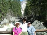 Margaret, Rob & Jo on the bridge below Vernal Falls, Yosemite National Park, California