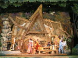 Snow White and her forrest friends clean up the home of the 7 Dwarfs, Disneyland, California