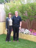 Chris and Ginie in our backyard, California Chris and Ginie in our backyard, California