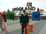 Stewart with Purchases, Legoland, Carlsbad, California
