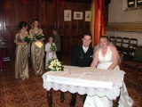 Signing the registry, The Wedding! Launceston, Tasmania