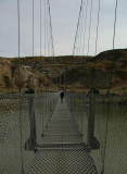 Rosedale Suspension Bridge, HooDoo Drive Trail, Alberta, Canada