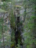One of the bridges over Malign Canyon, Jasper National Park, Alberta, Canada